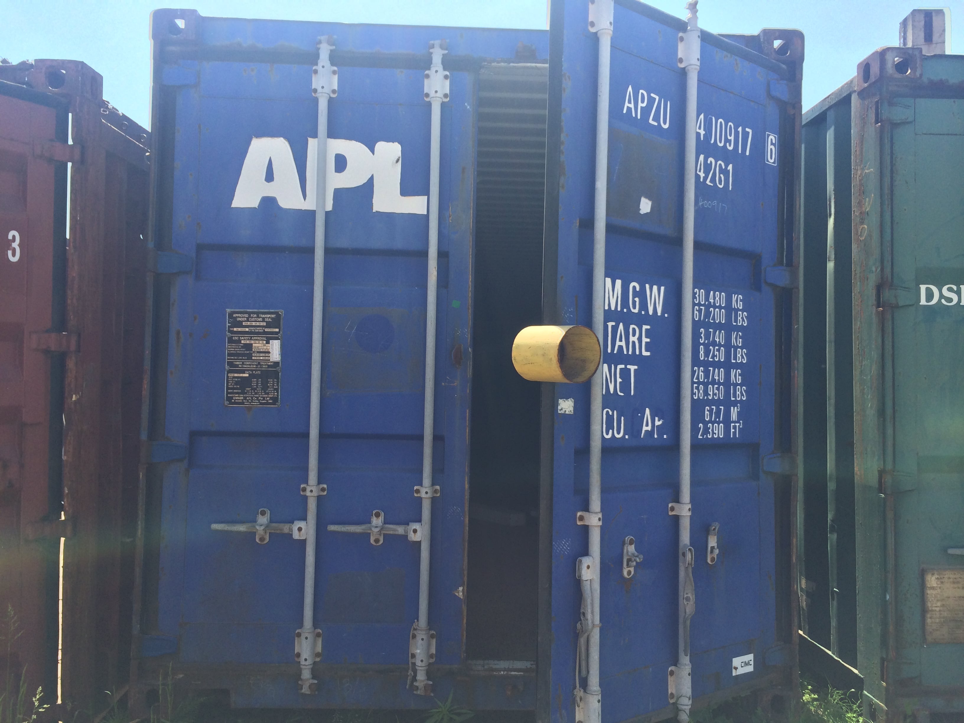 склад из морского контейнера