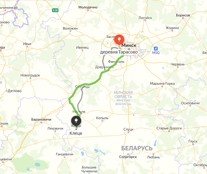 Морской контейнер в Клецке